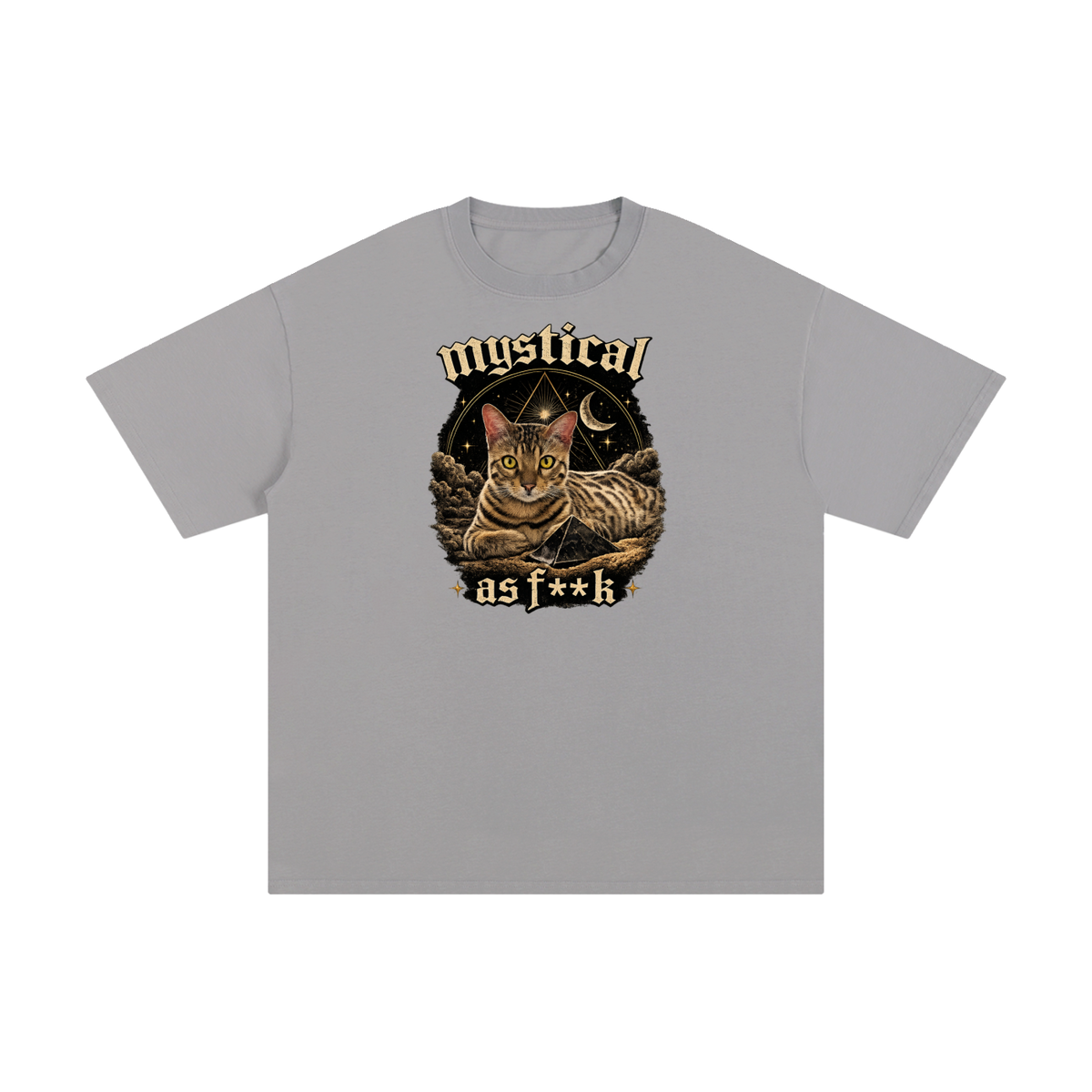 Mystical Cat Unisex Pure Cotton T-Shirt