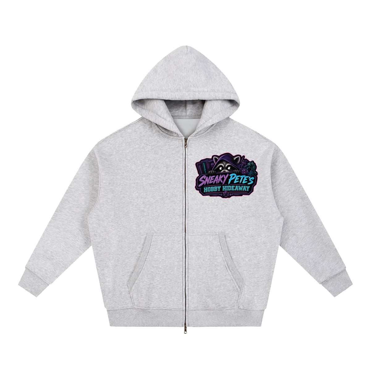 SPHH x Mystical Cat Oversized Fleece Zip Hoodie
