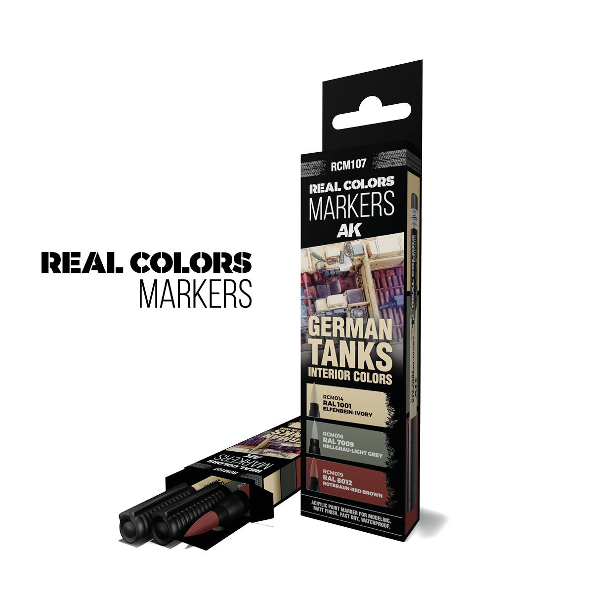 AK Interactive Real Colors Markers German Tanks Interior Colors