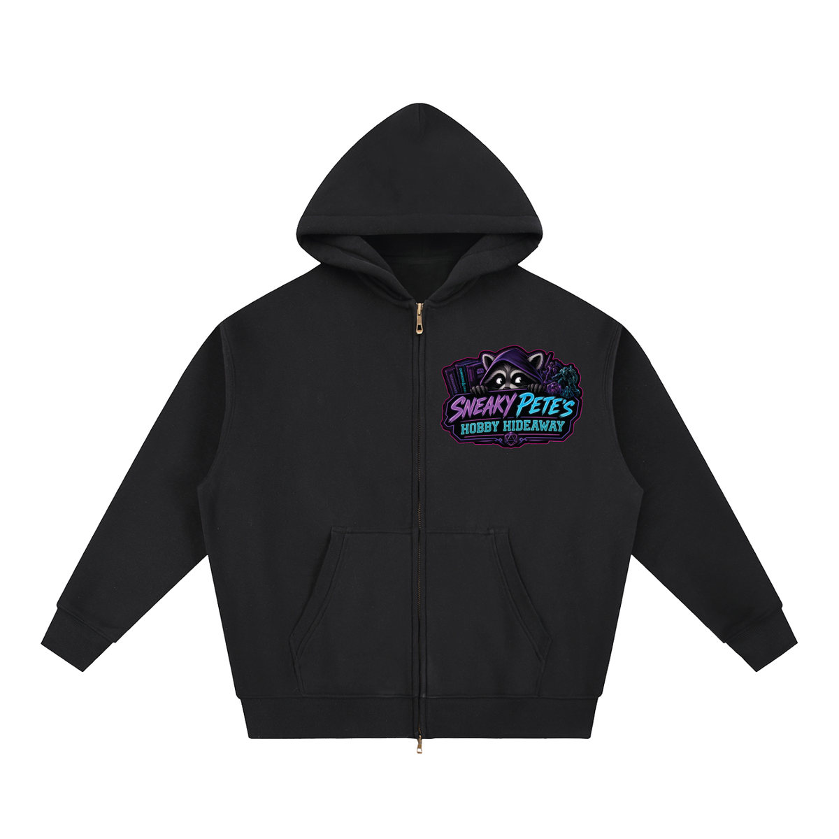 SPHH x Mystical Cat Oversized Fleece Zip Hoodie