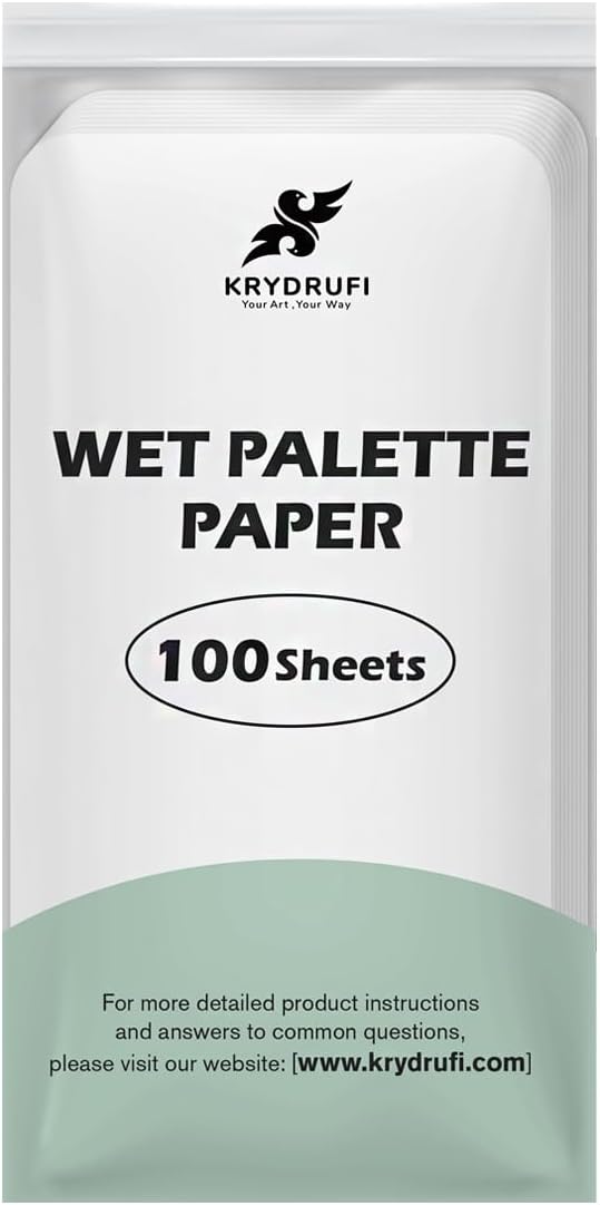 100 Sheets of Wet Palette Paper by KRYDRUFI