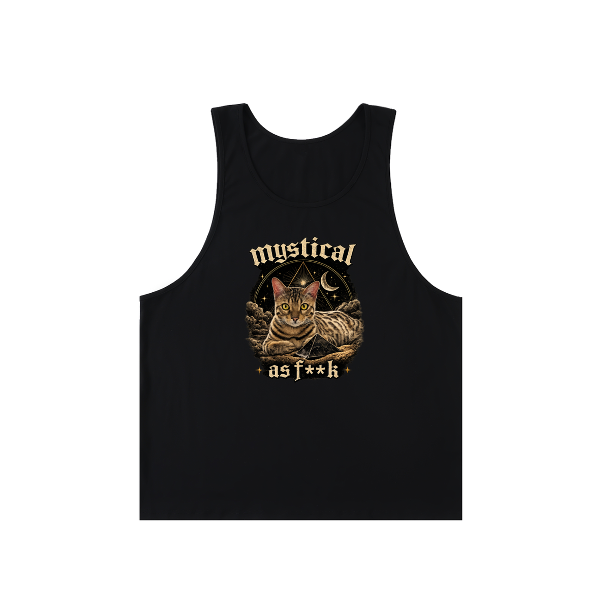 Mystical Cat Unisex Loose Tank Top