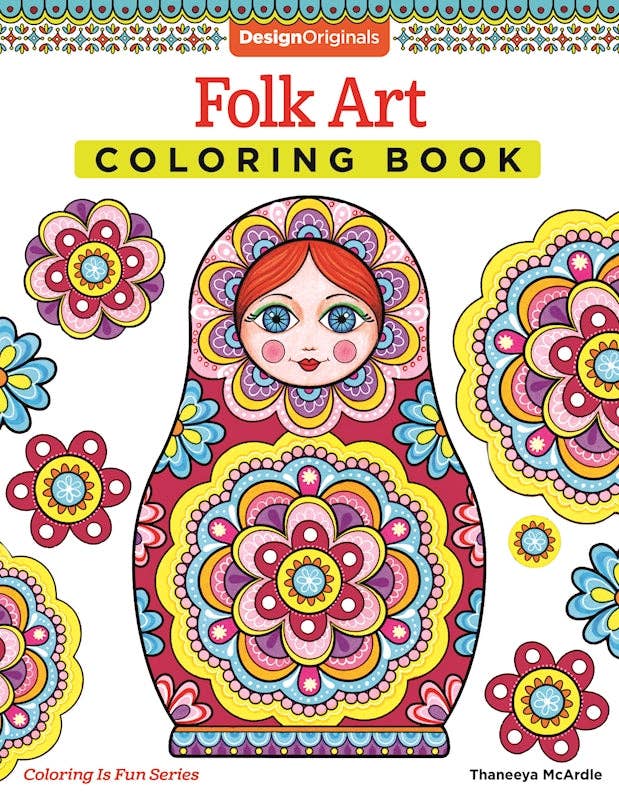 Folk Art Coloring Book - Inspired From Art Around the World