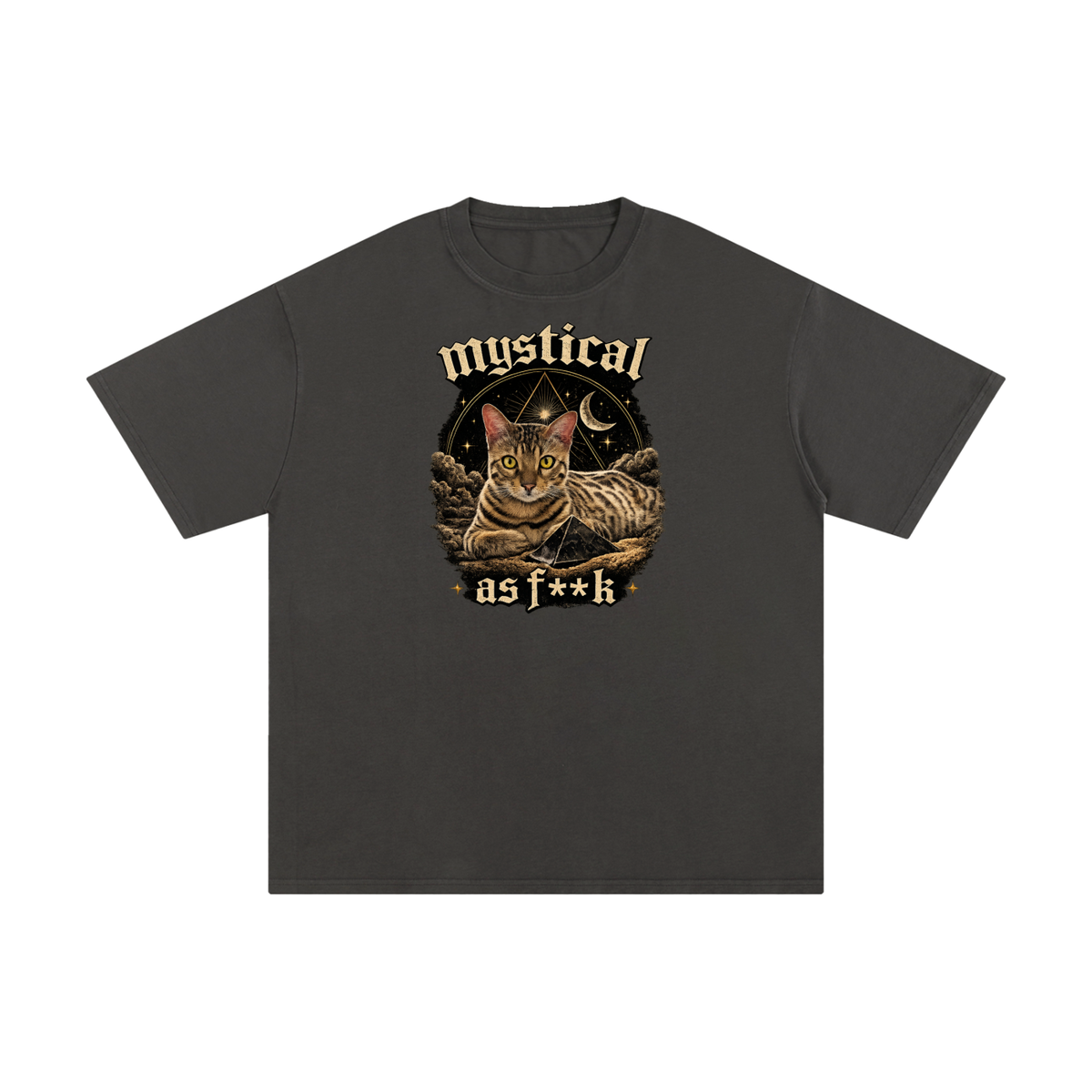 Mystical Cat Unisex Pure Cotton T-Shirt