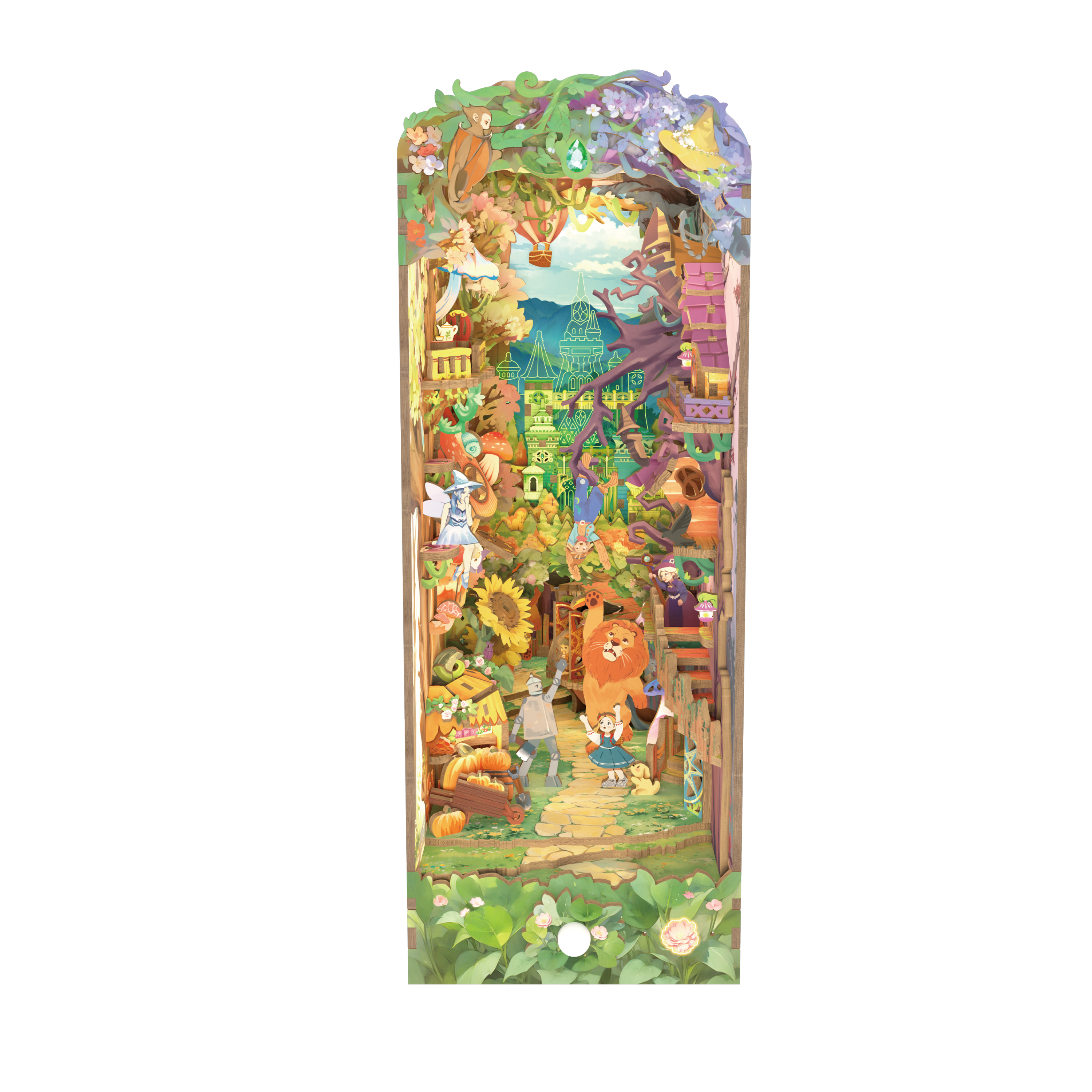DIY Book Nook Kit: Dorothy's Journey w/ Dust Cover