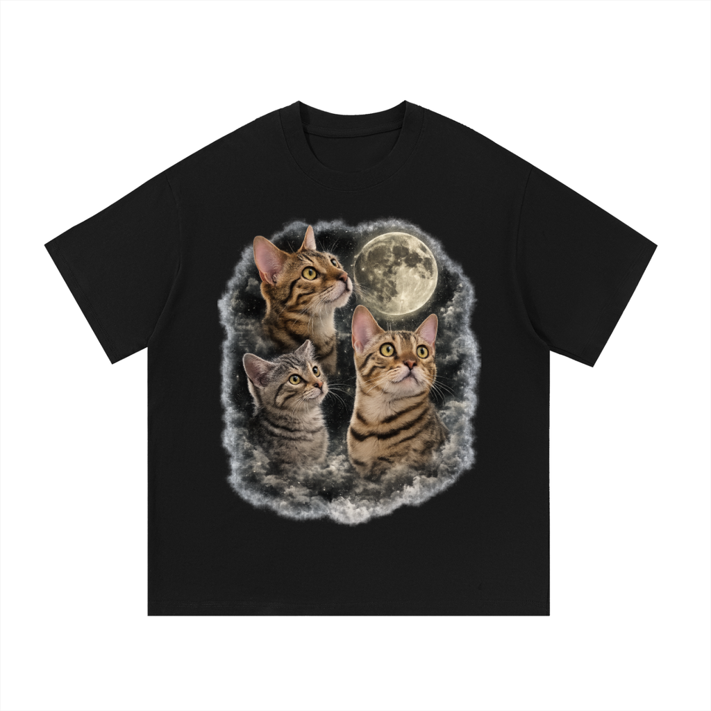 3 Cat Moon T-Shirt