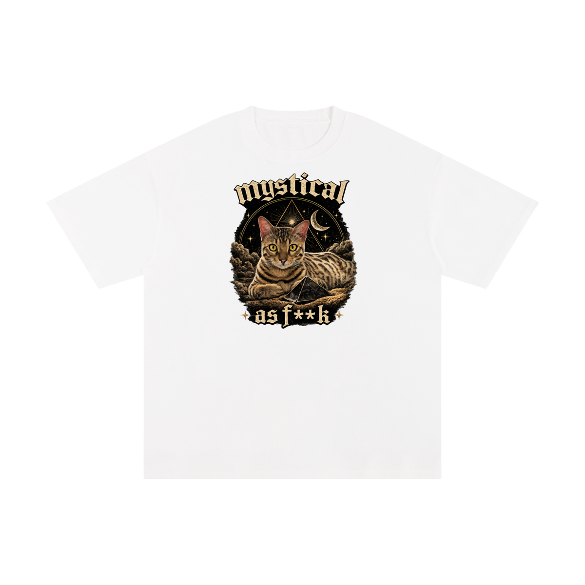 Mystical Cat Unisex Pure Cotton T-Shirt