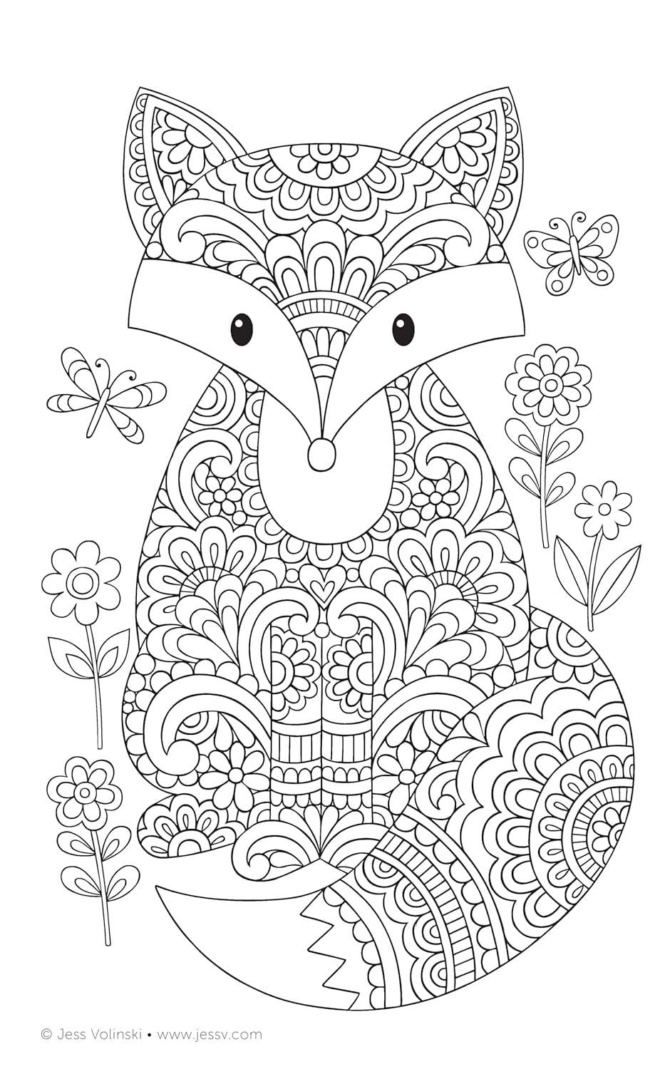 Color Animals Coloring Book - Take Along Adult Coloring