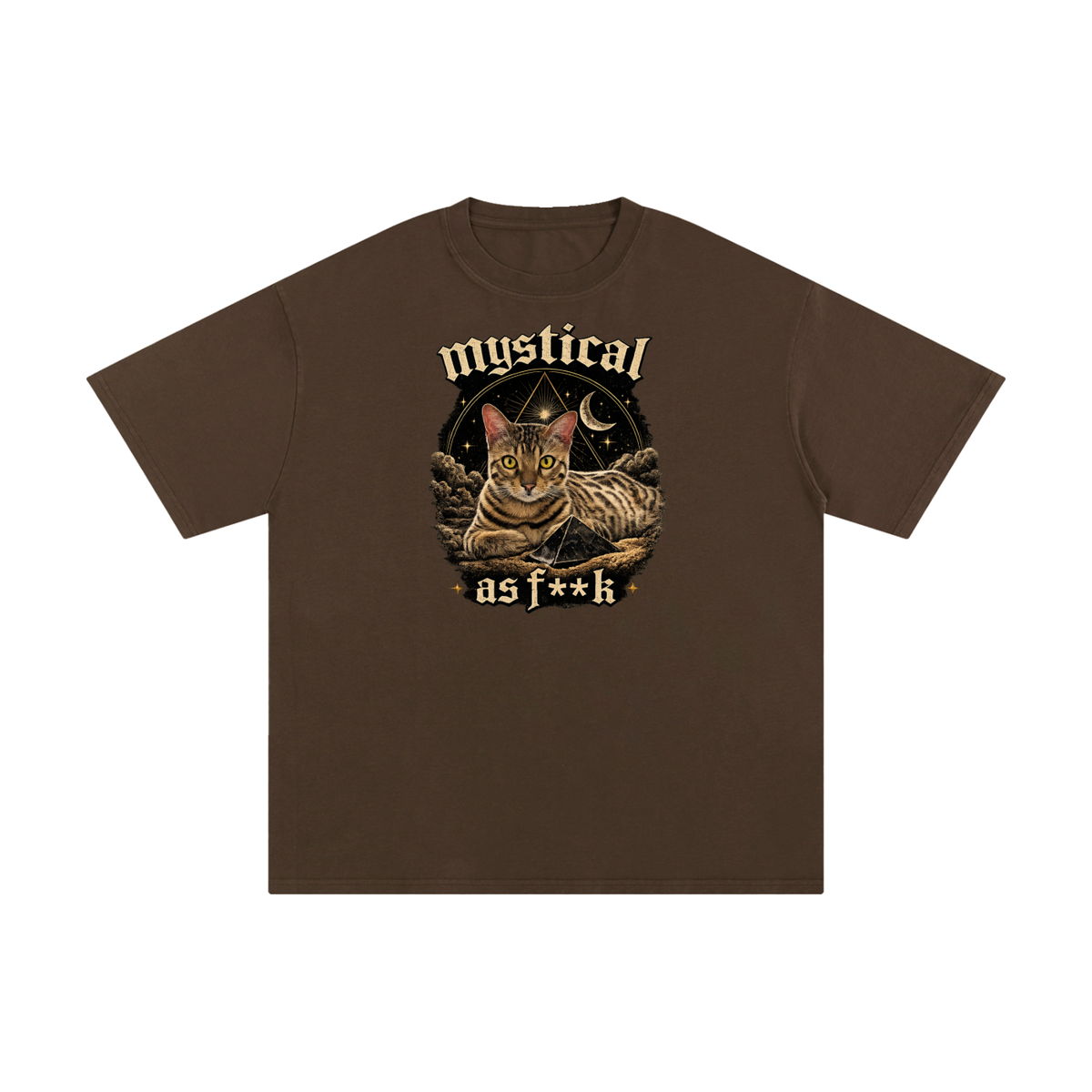 Mystical Cat Unisex Pure Cotton T-Shirt