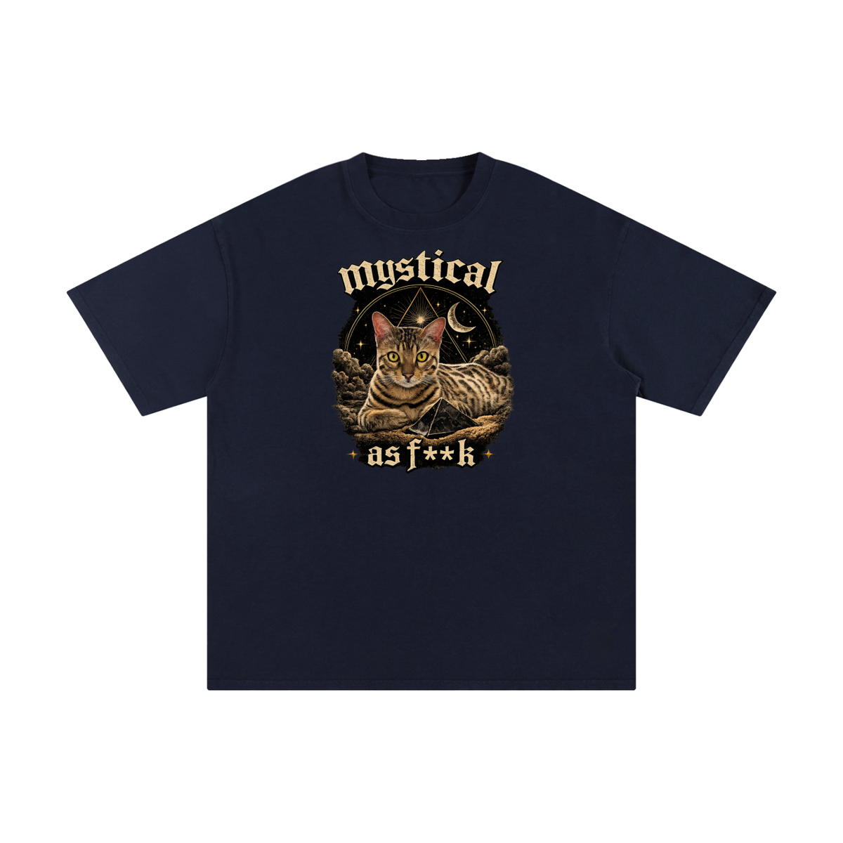 Mystical Cat Unisex Pure Cotton T-Shirt