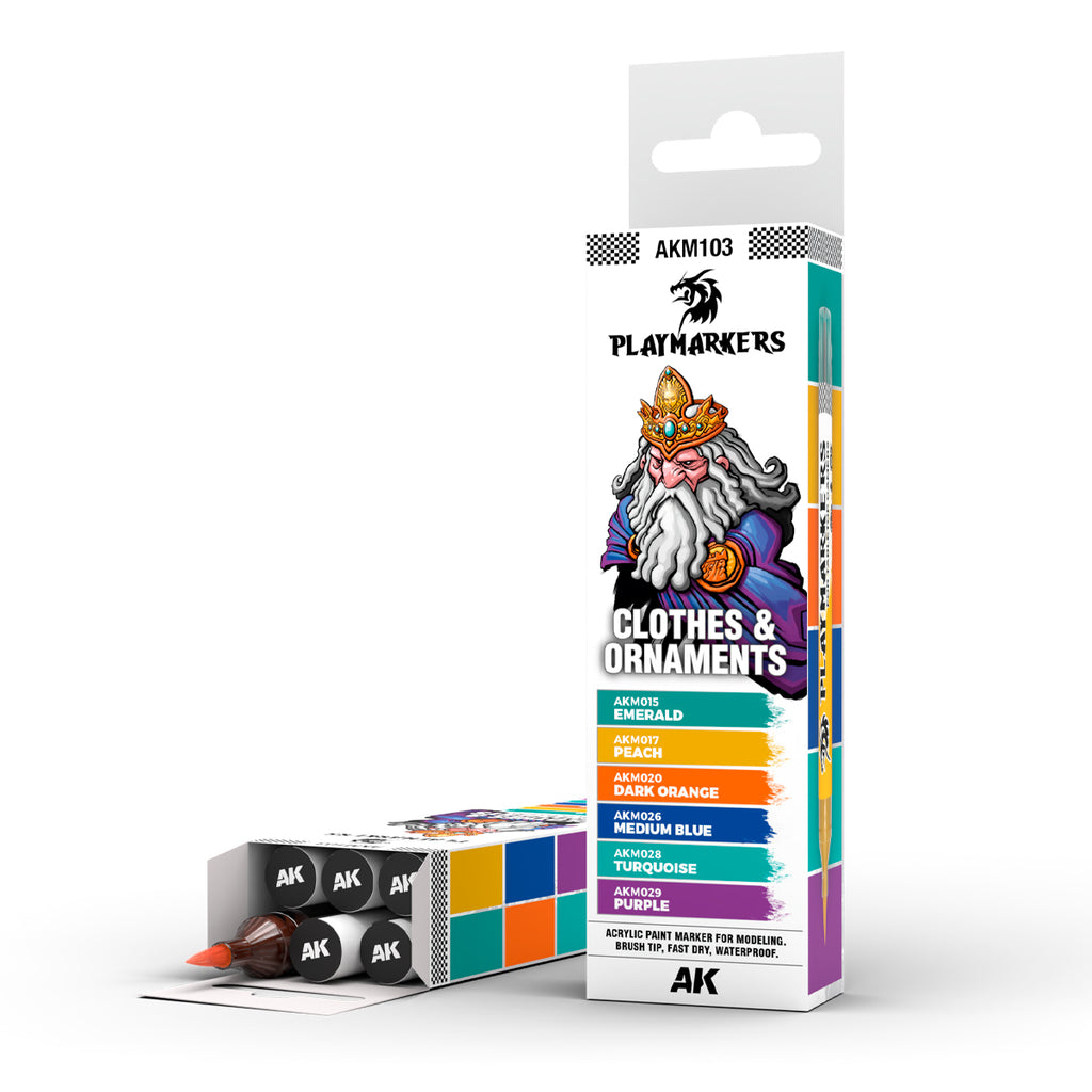 AK Interactive Playmarkers Set - CLOTHES & ORNAMENTS