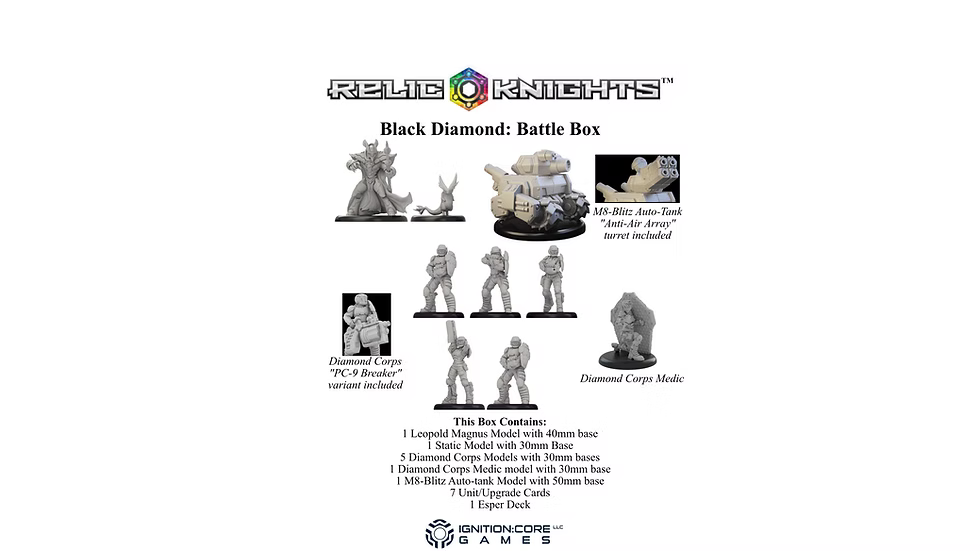 Relic Knights Black Diamond Battle Box