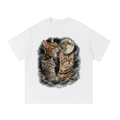 3 Cat Moon Essential Cotton T-Shirt