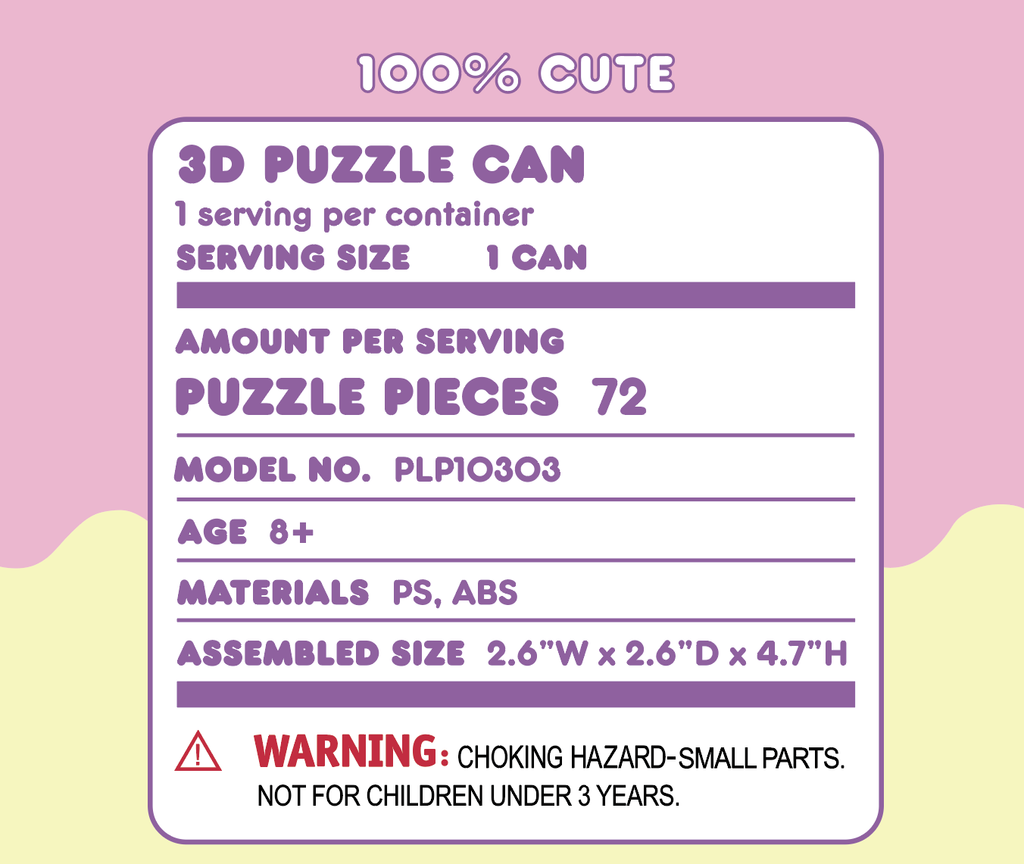 3D Jigsaw Puzzle Can: My Melody