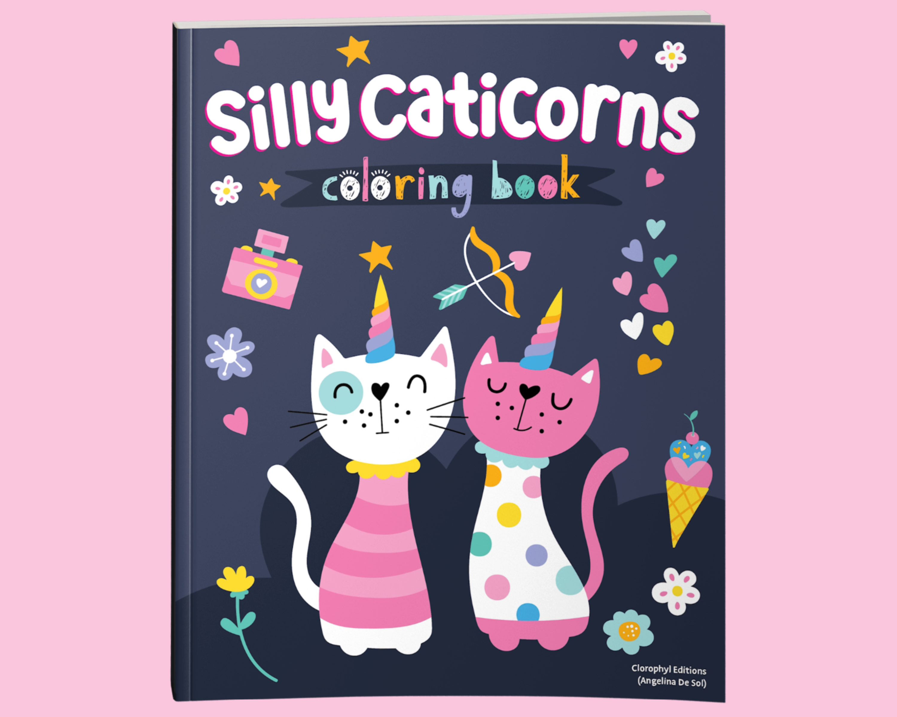 Silly Caticorns Coloring Book